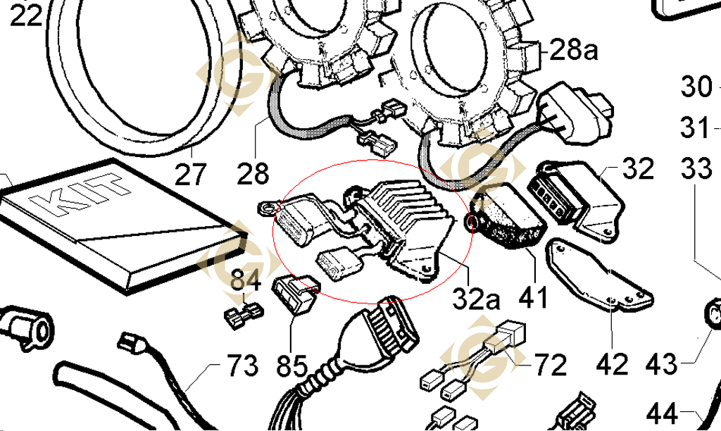 Voltage Regulator 12V 7362320 engines LOMBARDINI GDN INDUSTRIES