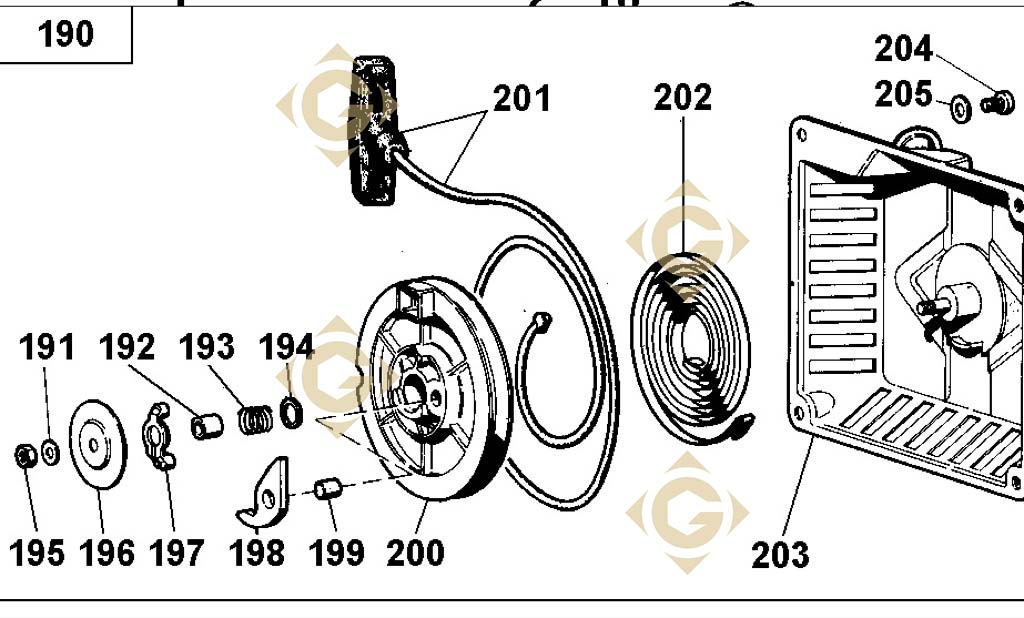 Starter 1471078 engine LOMBARDINI LGA 226 GDN INDUSTRIES