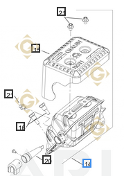 Spare parts Exhaust k17068125s For Engines KOHLER, by marks KOHLER