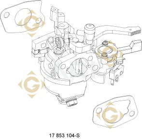 Pièces détachées Carburateur k17853104s Pour Moteurs Kohler, de marque Kohler