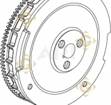 Flywheel k1702537s engines KOHLER