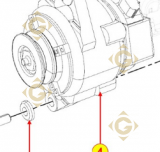 Alternator 1157518 engines LOMBARDINI