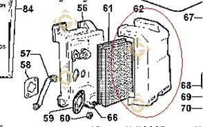 Spare parts Complete Air Cleaner 3700377 For Engines LOMBARDINI, by marks LOMBARDINI