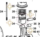 Spare parts Complete Piston 6501336