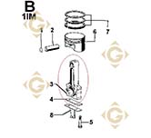 Connecting Rod Std 1526026 engines LOMBARDINI