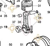 Connecting Rod 1526270 engines LOMBARDINI