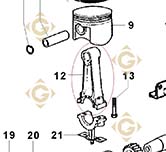 Connecting Rod Std 1526212 engines LOMBARDINI