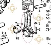 Connecting Rod Std 1526155 engines LOMBARDINI