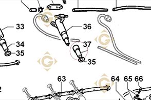 Spare parts Injector 6531432 For Engines LOMBARDINI, by marks LOMBARDINI