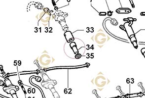 Spare parts Injector 6531010 For Engines LOMBARDINI, by marks LOMBARDINI