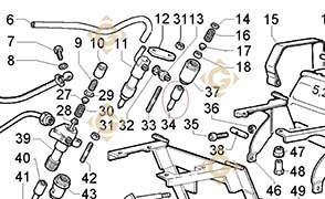 Spare parts Injector 6531425 For Engines LOMBARDINI, by marks LOMBARDINI