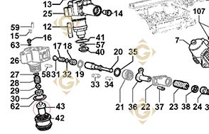 Spare parts Injector 4896040 For Engines LOMBARDINI, by marks LOMBARDINI