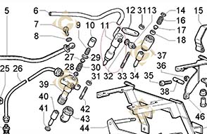 Pièces détachées Groupe porte-injecteur 4896249 Pour Moteurs Lombardini, de marque Lombardini