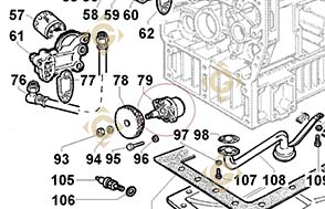 Spare parts Oil Pump 6605062 For Engines LOMBARDINI, by marks LOMBARDINI