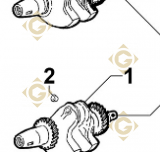 Spare parts Conical Cranckshaft 1051433