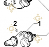 Conical Cranckshaft 1051433 engines LOMBARDINI