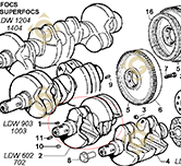 Spare parts Conical Cranckshaft 1051104