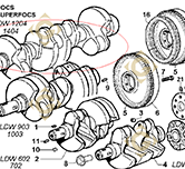 Spare parts Conical Cranckshaft 1051111