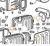 Exhaust 5460601 engines LOMBARDINI