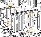 Exhaust 5460586 engines LOMBARDINI