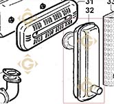 Exhaust 5460393 engines LOMBARDINI