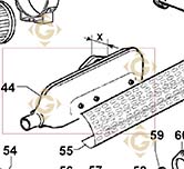 Spare parts Exhaust 5460197