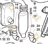 Exhaust 5461047 engines LOMBARDINI