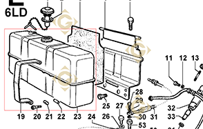 Pièces détachées Réservoir 8103040 Pour Moteurs Lombardini, de marque Lombardini