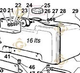 Tank Cap 9043092 engines LOMBARDINI