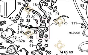 Spare parts Injector Pump 6590324 For Engines LOMBARDINI, by marks LOMBARDINI