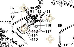 Spare parts Injector Pump 6590034 For Engines LOMBARDINI, by marks LOMBARDINI