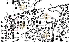 Spare parts Injector Pump 6590318 For Engines LOMBARDINI, by marks LOMBARDINI