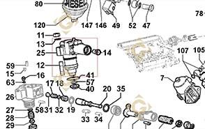 Spare parts Injector Pump 4896881 For Engines LOMBARDINI, by marks LOMBARDINI