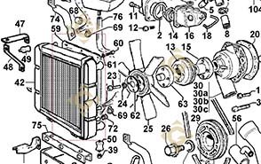 Spare parts Shroud 2569517 For Engines LOMBARDINI, by marks LOMBARDINI