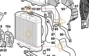 Spare parts Shroud 2569485 For Engines LOMBARDINI, by marks LOMBARDINI