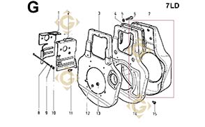 Spare parts Shroud 2569039 For Engines LOMBARDINI, by marks LOMBARDINI