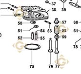 Spare parts Valve Guide 4845168