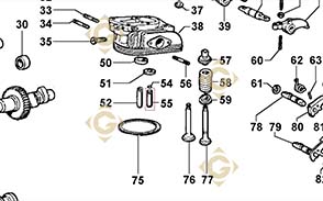 Spare parts Valve Guide 4845168 For Engines LOMBARDINI, by marks LOMBARDINI