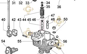 Spare parts Valve Guide 4845154 For Engines LOMBARDINI, by marks LOMBARDINI