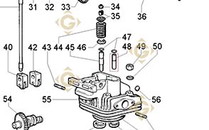 Spare parts Valve Guide 4845156 For Engines LOMBARDINI, by marks LOMBARDINI