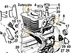 Spare parts Valve Guide 4845028 For Engines LOMBARDINI, by marks LOMBARDINI