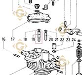 Valve Guide 4845158 engines LOMBARDINI