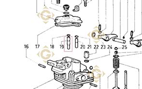 Spare parts Valve Guide 4845158 For Engines LOMBARDINI, by marks LOMBARDINI