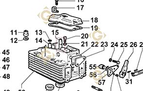 Spare parts Valve Guide 4845162 For Engines LOMBARDINI, by marks LOMBARDINI