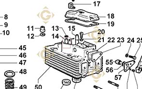 Spare parts Valve Guide 4845164 For Engines LOMBARDINI, by marks LOMBARDINI