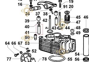 Spare parts Valve Guide 4845247 For Engines LOMBARDINI, by marks LOMBARDINI