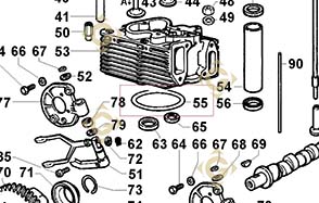 Spare parts Head Gasket 0,70 4730564 For Engines LOMBARDINI, by marks LOMBARDINI