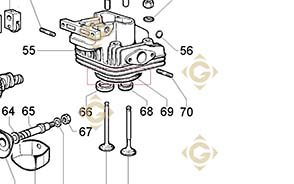 Spare parts Head Gasket 0,80 4730119 For Engines LOMBARDINI, by marks LOMBARDINI