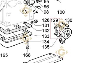 Spare parts Head Gasket Std 4730021 For Engines LOMBARDINI, by marks LOMBARDINI