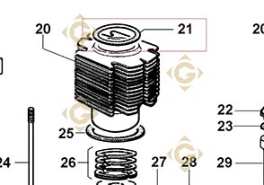 Spare parts Head Gasket 0,80 4730083 For Engines LOMBARDINI, by marks LOMBARDINI